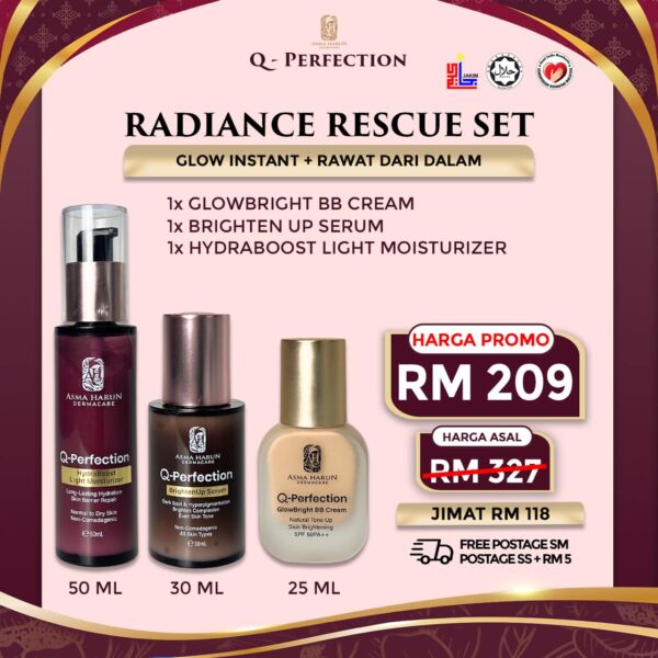 RADIANCE RESCUE SET - BB CREAM + BRIGHTEN UP + MOISTURIZER