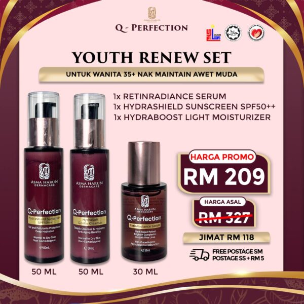 YOUTH RENEW SET - RETINOL + MOISTURIZER + SUNSCREEN